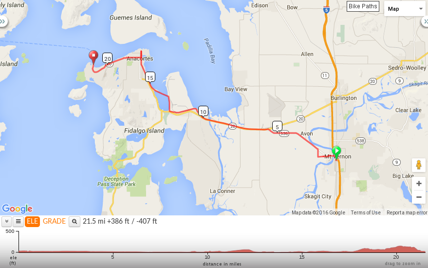 Mt Vernon to Anacortes