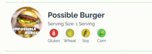 impossible burger labeled as possible burge in LA unified school district